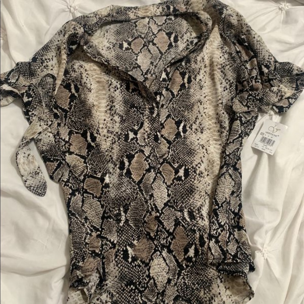 New Snake Print Blouse